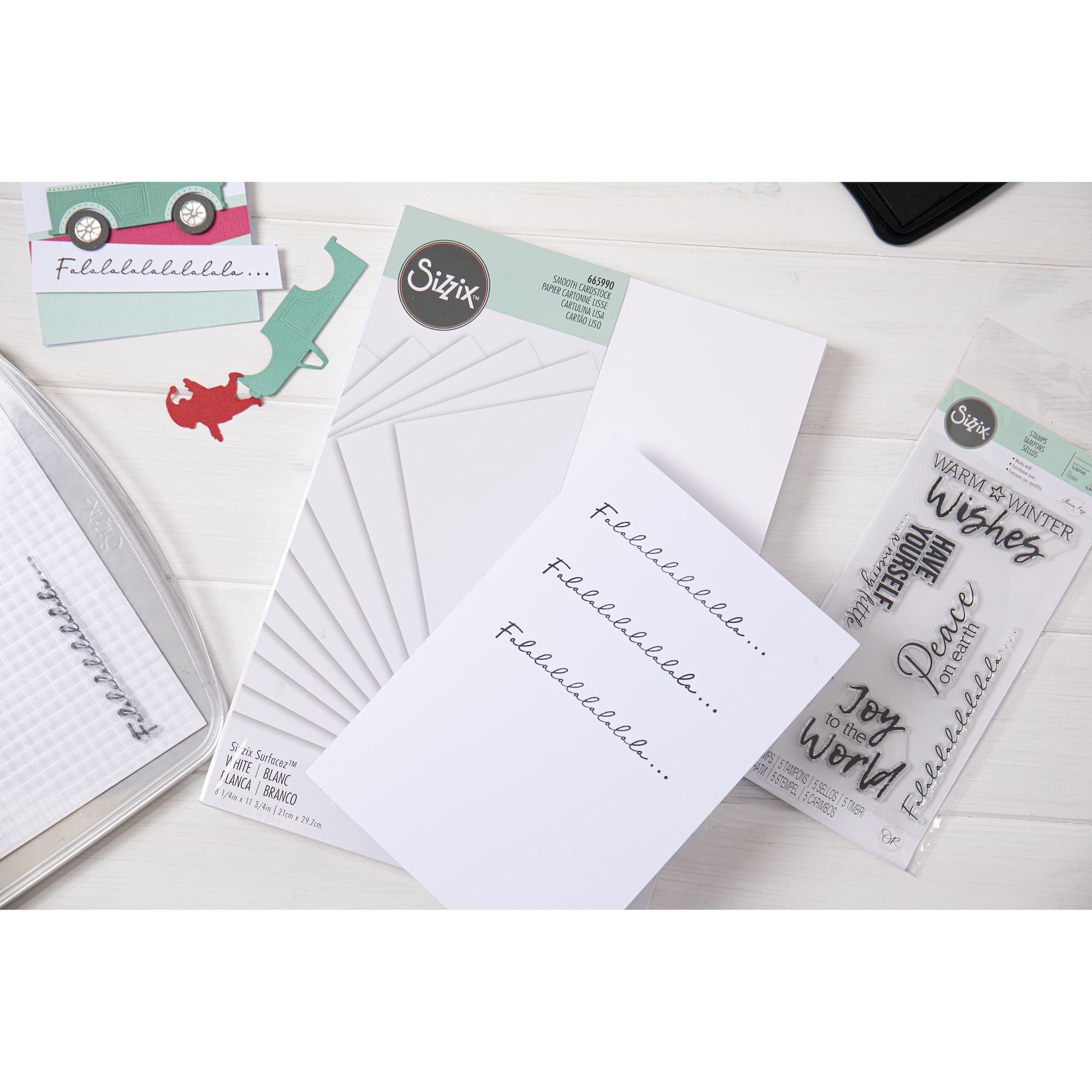 Sizzix® Surfacez™ White 8.25" x 11.75" Smooth Cardstock, 60 Sheets